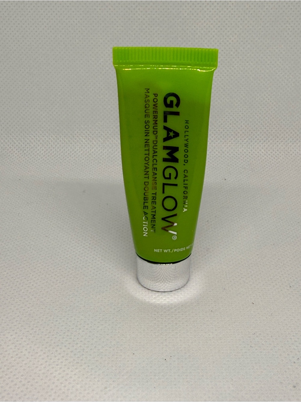 “NEW GLAMGLOW PowerMud Dual Cleanse Mask 0.35 oz Mini Green Treatment”
